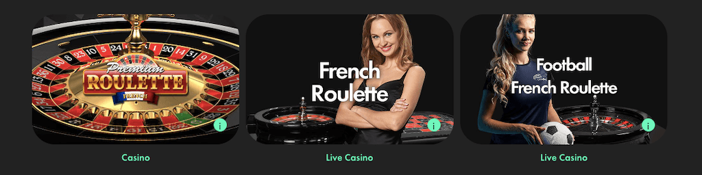 Franse roulette bij bet365 Nederland