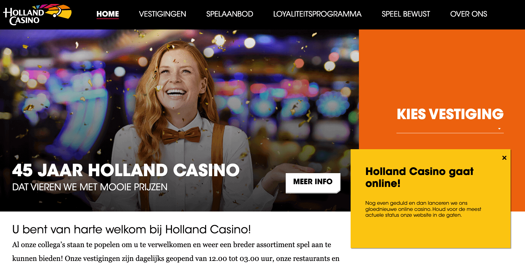 Nederlandse online markt is open, maar alle casino’s onbereikbaar