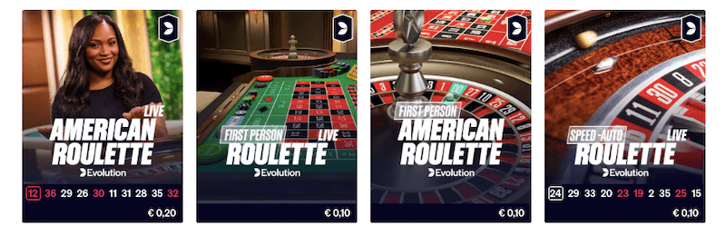 Amerikaanse roulette van BetCity