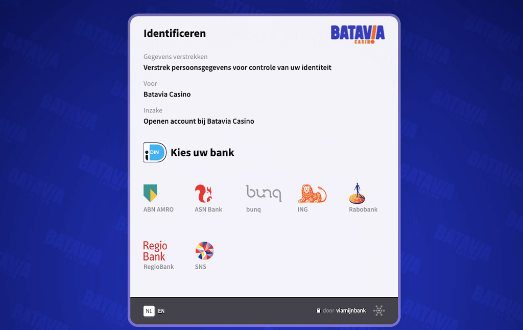 Batavia Casino registratie