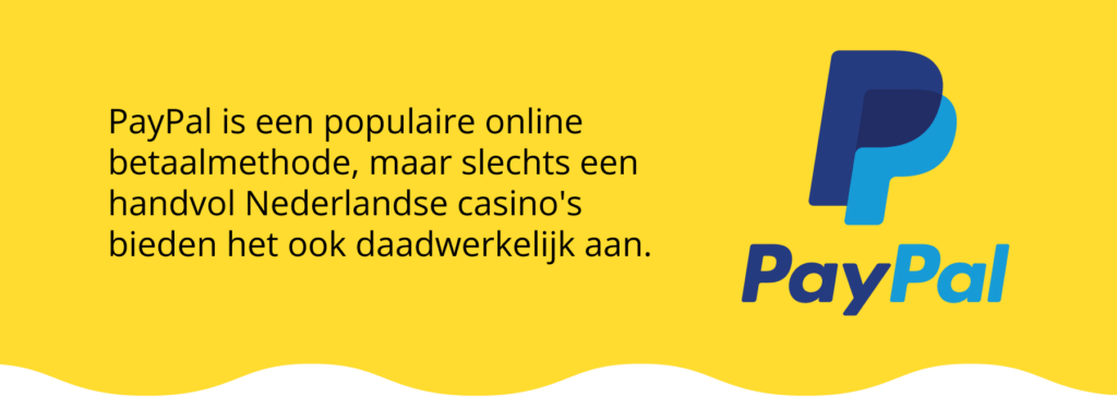 Geld storten en opnemen met PayPal in online casino's!