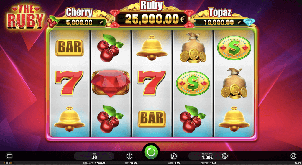 The Ruby slot - 97,5% RTP