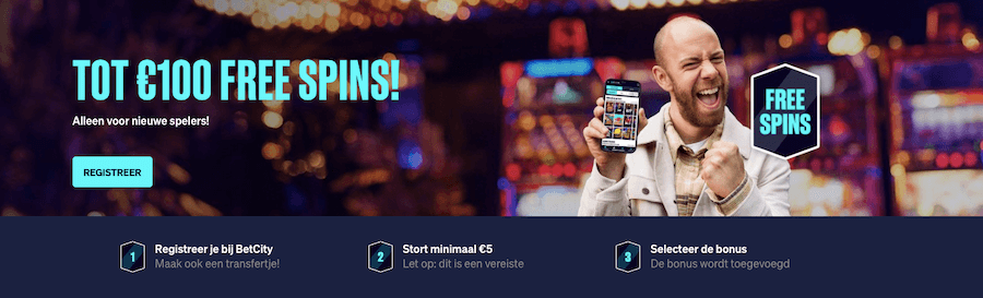 De welkomstbonus van BetCity Casino