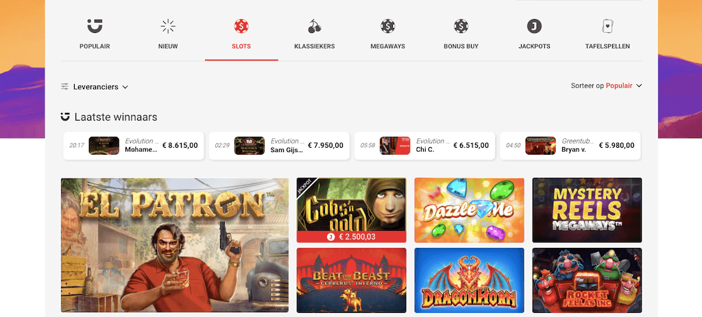 Online slots op Circus.nl