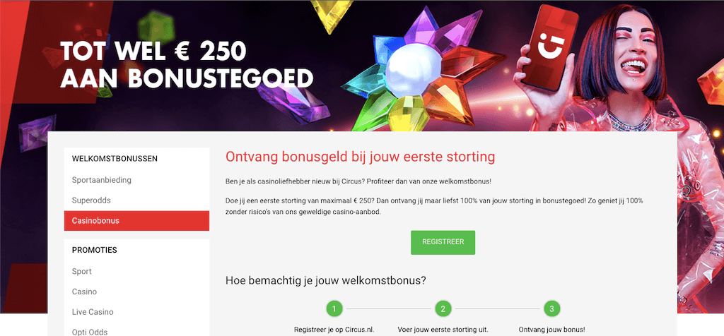 Circus Casino Welkomstbonus