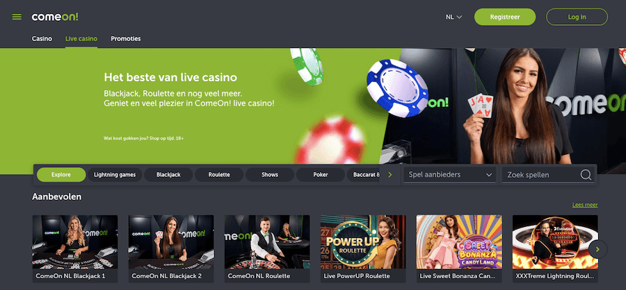 ComeOn Live Casino