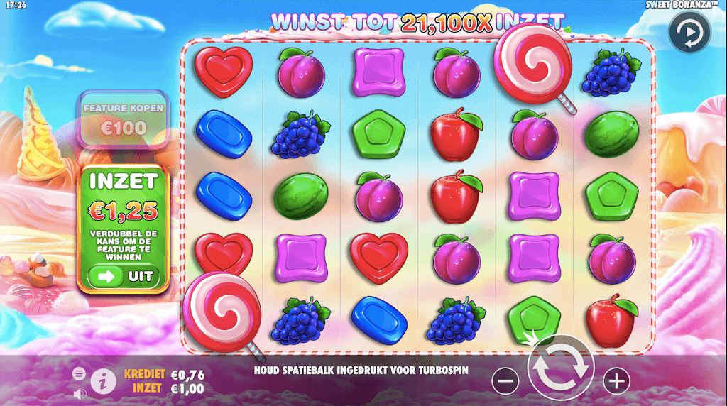 Daily free spins op Sweet Bonanza