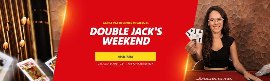 Weekendpromotie van Jacks.nl - Double Jack's Weekend!