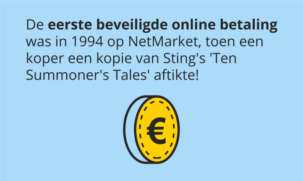 Allereerste beveiligde online aankoop ooit
