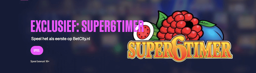 Exclusief bij BetCity: Super6Timer