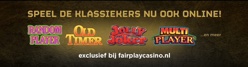 Exclusief bij Fair Play Casino Online: klassieke gokkasten uit de speelhal!