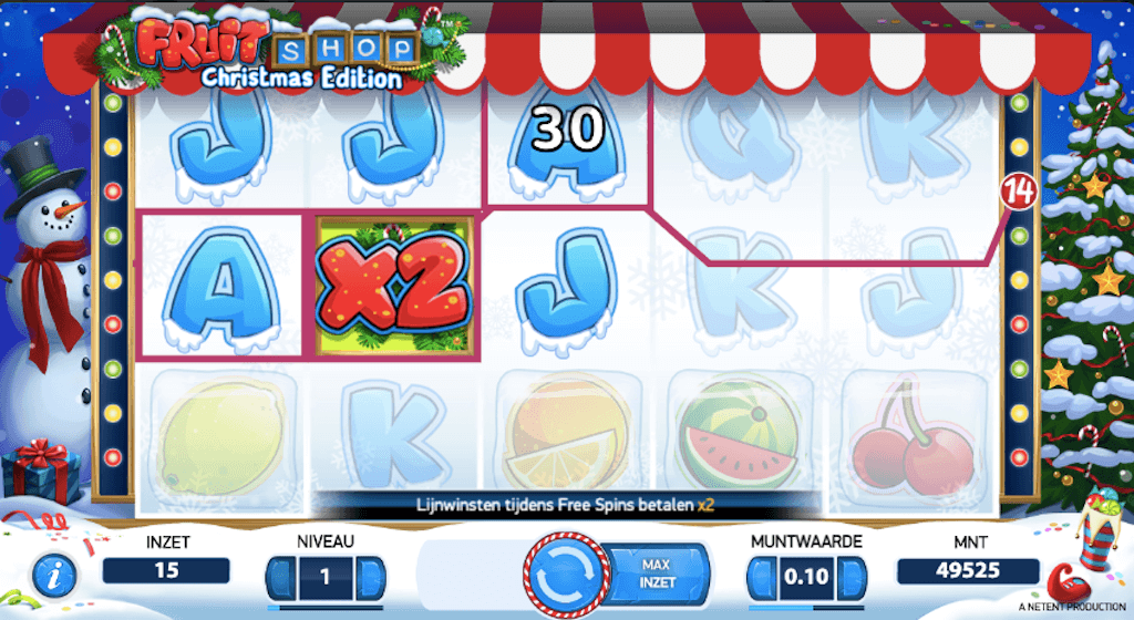 Fruit Shop Christmas Edition komt met multiplier wilds