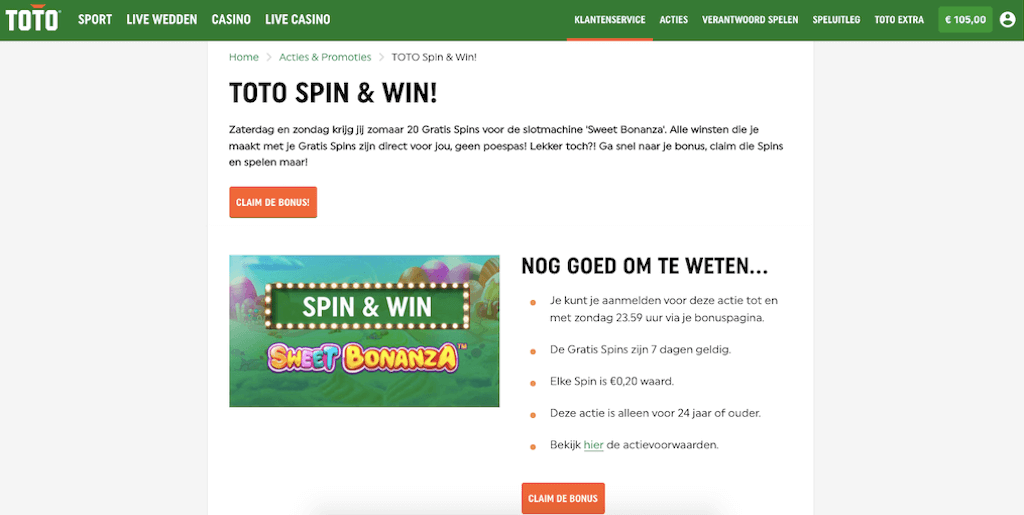 TOTO Spin & Win