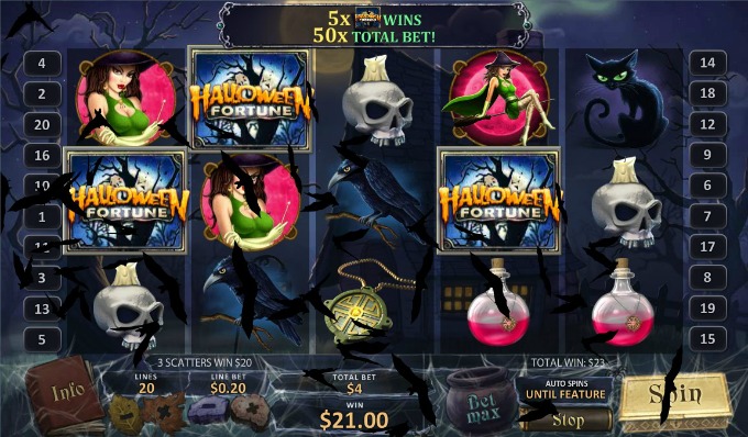 Halloween Fortune: de symbolen