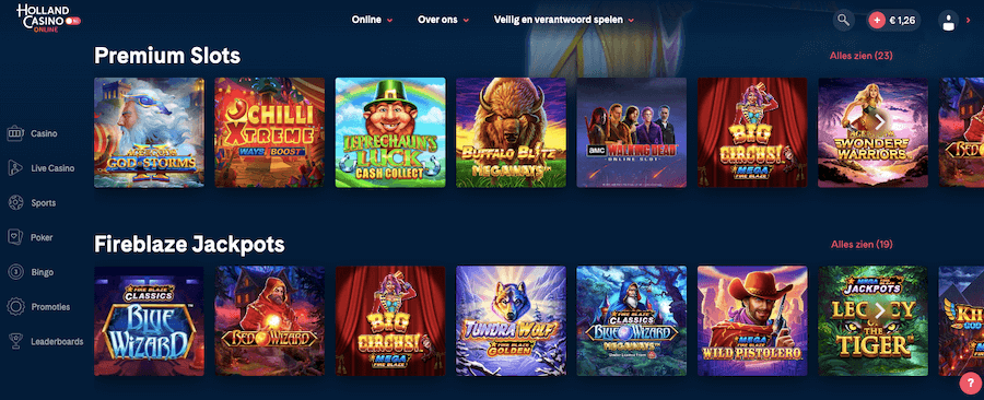 Enkele online slots van Holland Casino Online