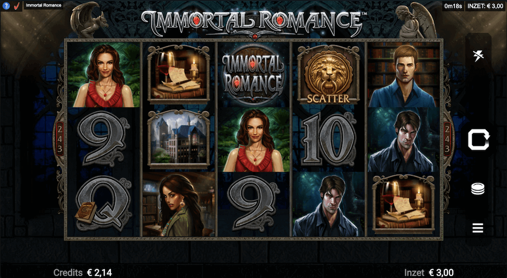 Hoog volatiel slot: Immortal Romance van Microgaming!