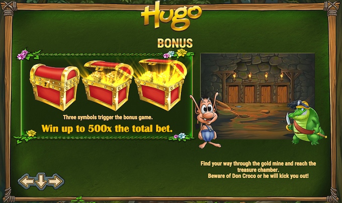 Hugo slot bonus