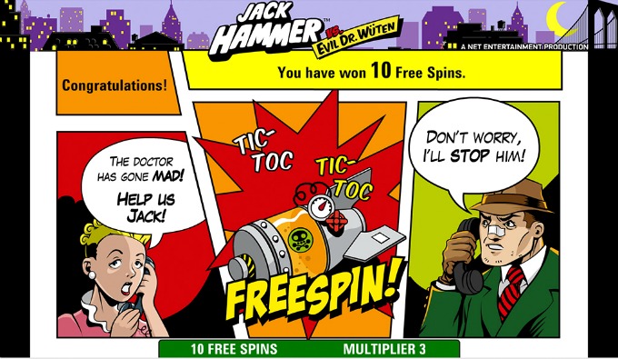 Jack Hammer gratis spins