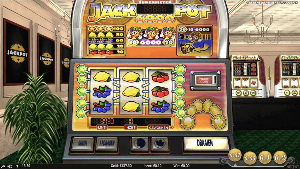 Jackpot 6000 slot van NetEnt