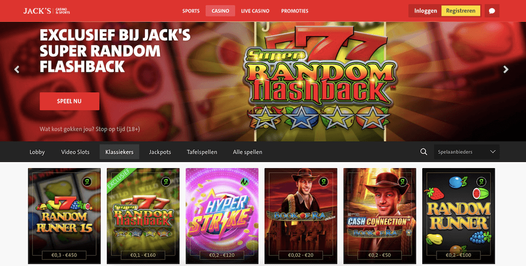 Slots van Jack's Casino & Sports