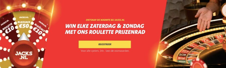 Nieuwe promotie: Jack's Roulette Prijzenrad!
