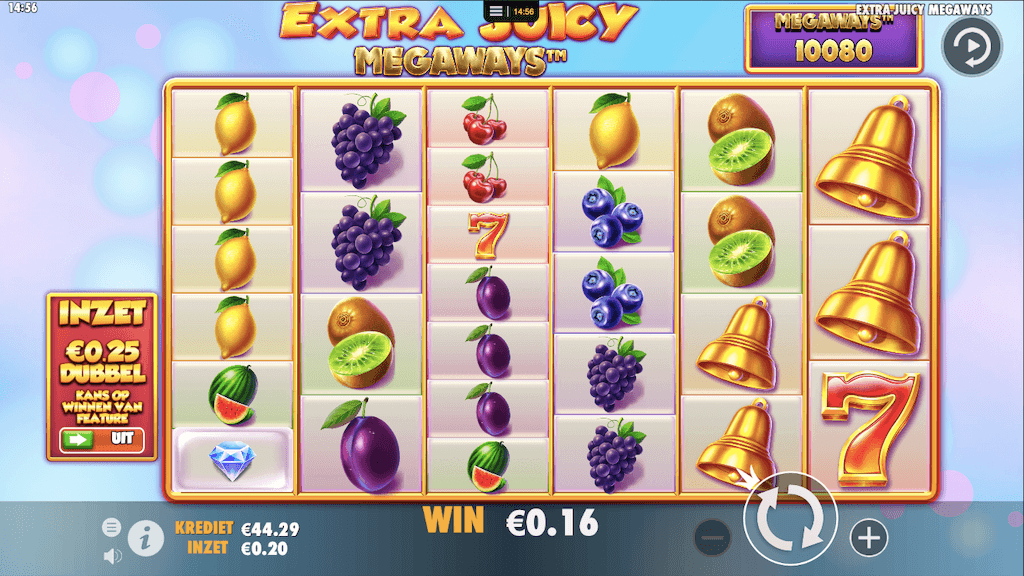 Nieuwe Extra Juicy Megaways fruitautomaat van Pragmatic Play