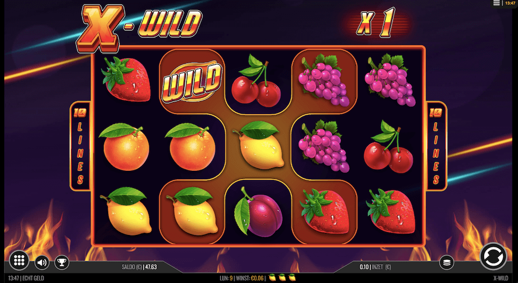 Nieuwe X-Wild fruitautomaat van 1x2 Gaming