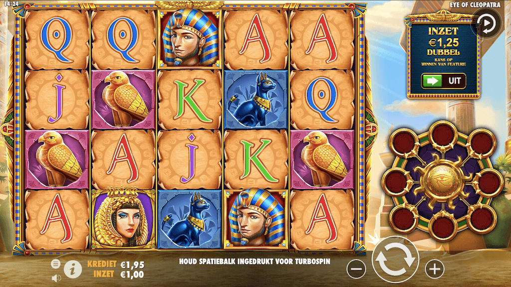 Nieuwe gokkast: Eye of Cleopatra van Pragmatic Play!
