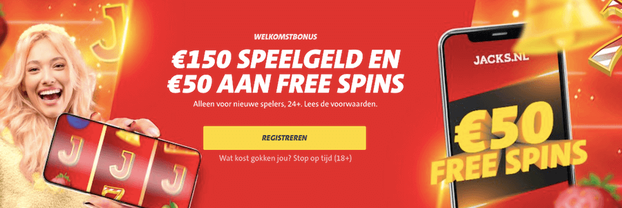 Nieuwe Jack's Casino Welkomstbonus: €150 aan speelgeld en €50 aan free spins!