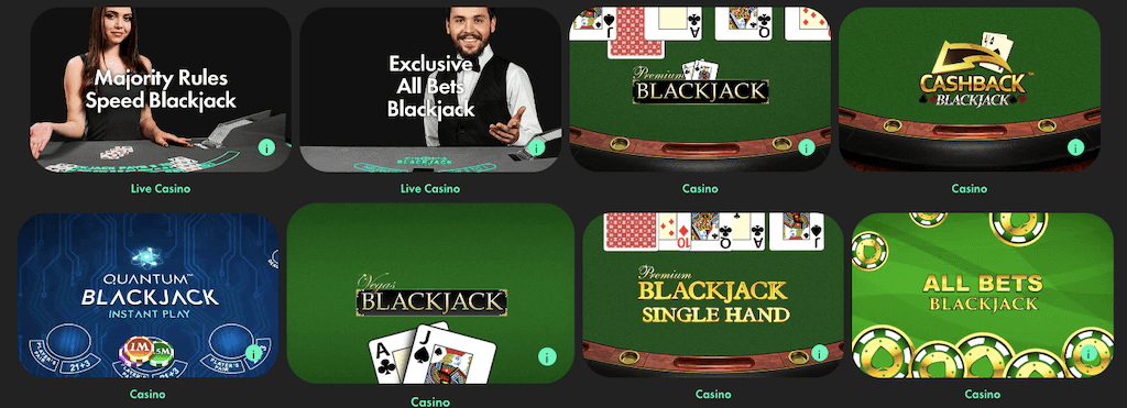 Online blackjack bij bet365