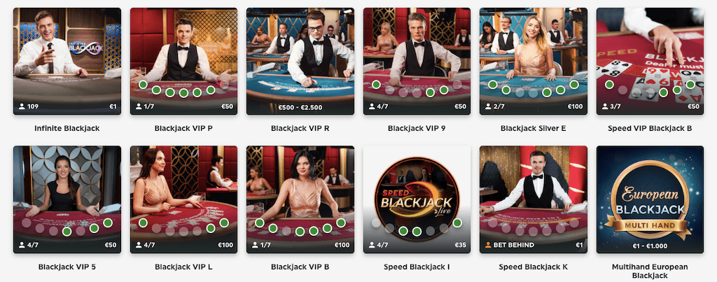 Online blackjack bij TOTO Casino