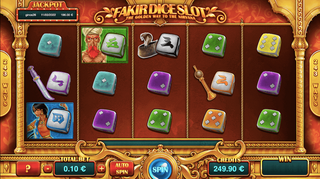 Casino dice game: Fakir Dice