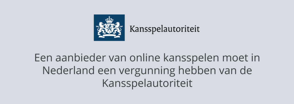 Nederlandse online casino kansspelvergunning. 