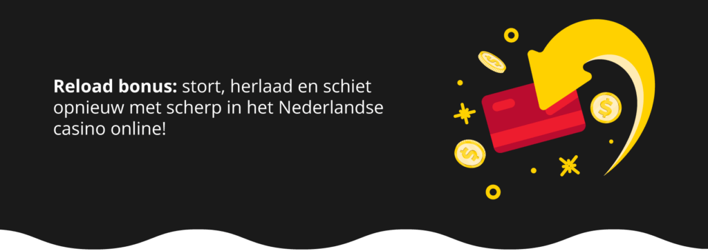 Online casino reload bonus: saldo herladen met een bonus bovenop je storting!