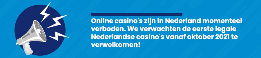 LeoVegas is een van de aanbieders die vanaf oktober 2021 legaal wil opereren op een Nederlandse kansspelvergunning Online casino's verboden