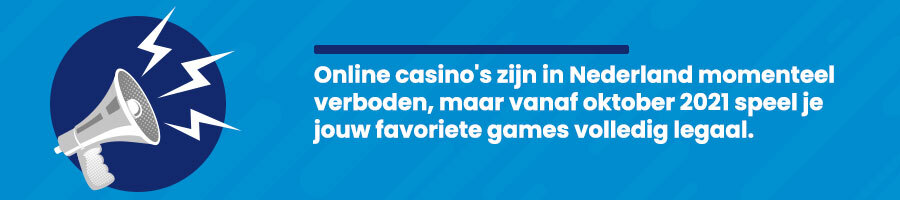 Speel Spin A Win vanaf oktober 2021 legaal in een online casino van eigen bodem! Online gokken verboden