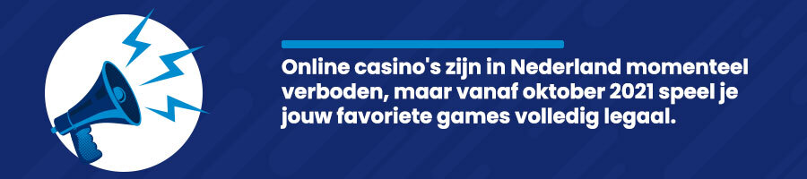 Speel Mega Ball vanaf oktober 2021 legaal in een online casino van eigen bodem! Online gokken verboden
