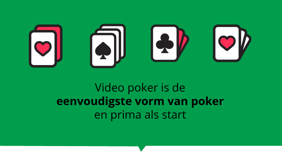 Ideaal voor beginners: video poker!