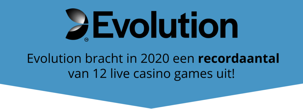 Evolution bracht in 2020 een recordaantal live casino games uit!