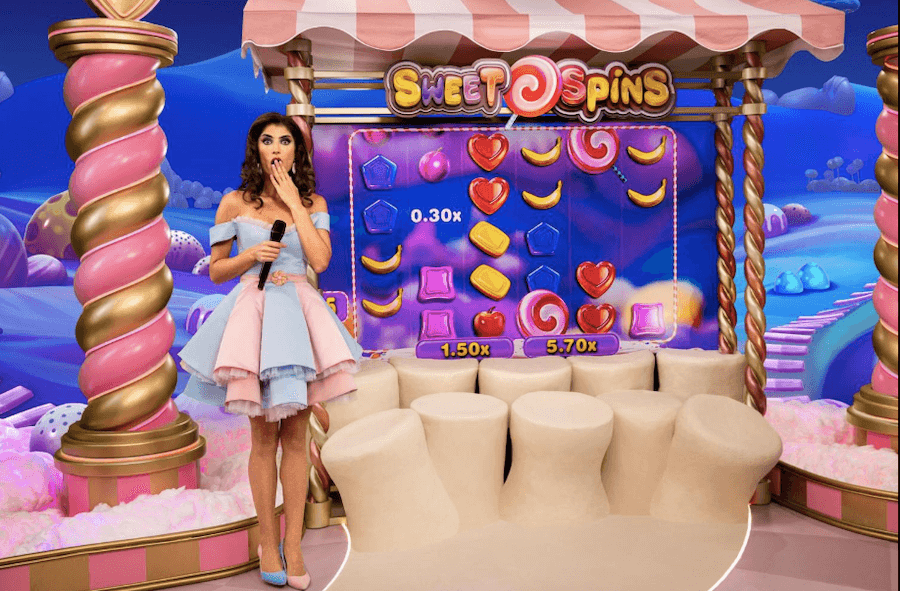 Sweet Spins bonus van Sweet Bonanza CandyLand