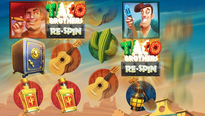 De re-spin feature van Taco Brothers Taco Brothers Re-spin feature