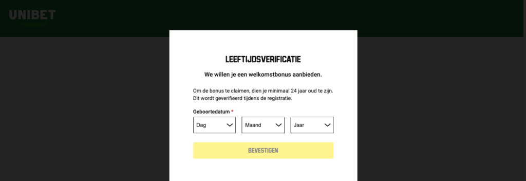 Zo open je een account bij Unibet