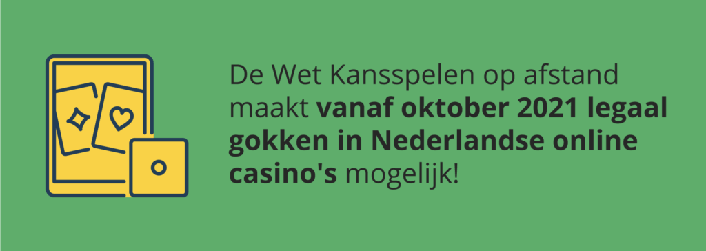 Legaal online gokken vanaf oktober 2021