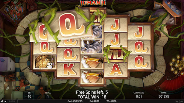 Jumanji free spins