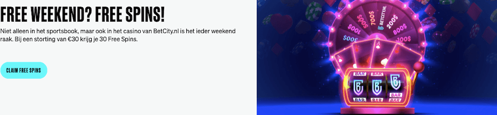 Weekend free spins van BetCity