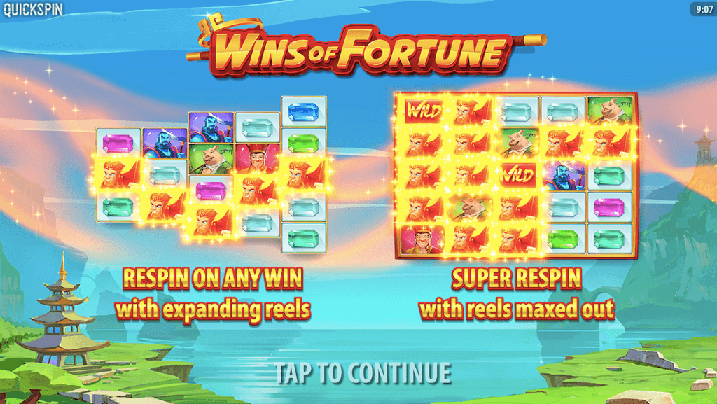 Features Wins of Fortune